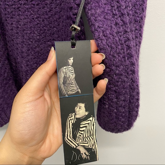 ✨NEW✨ VINTAGE-LIKE PURPLE CARDIGAN - Picture 6 of 8